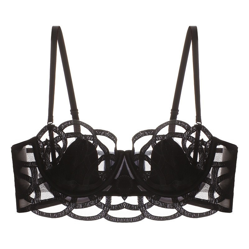 Cotton Bra Everyday - 女性のための透かし彫りの下着,綿のブラ,ウサギの耳のカップ,柔らかく,通気性,レースの集まり,大きなサイズ,毎日