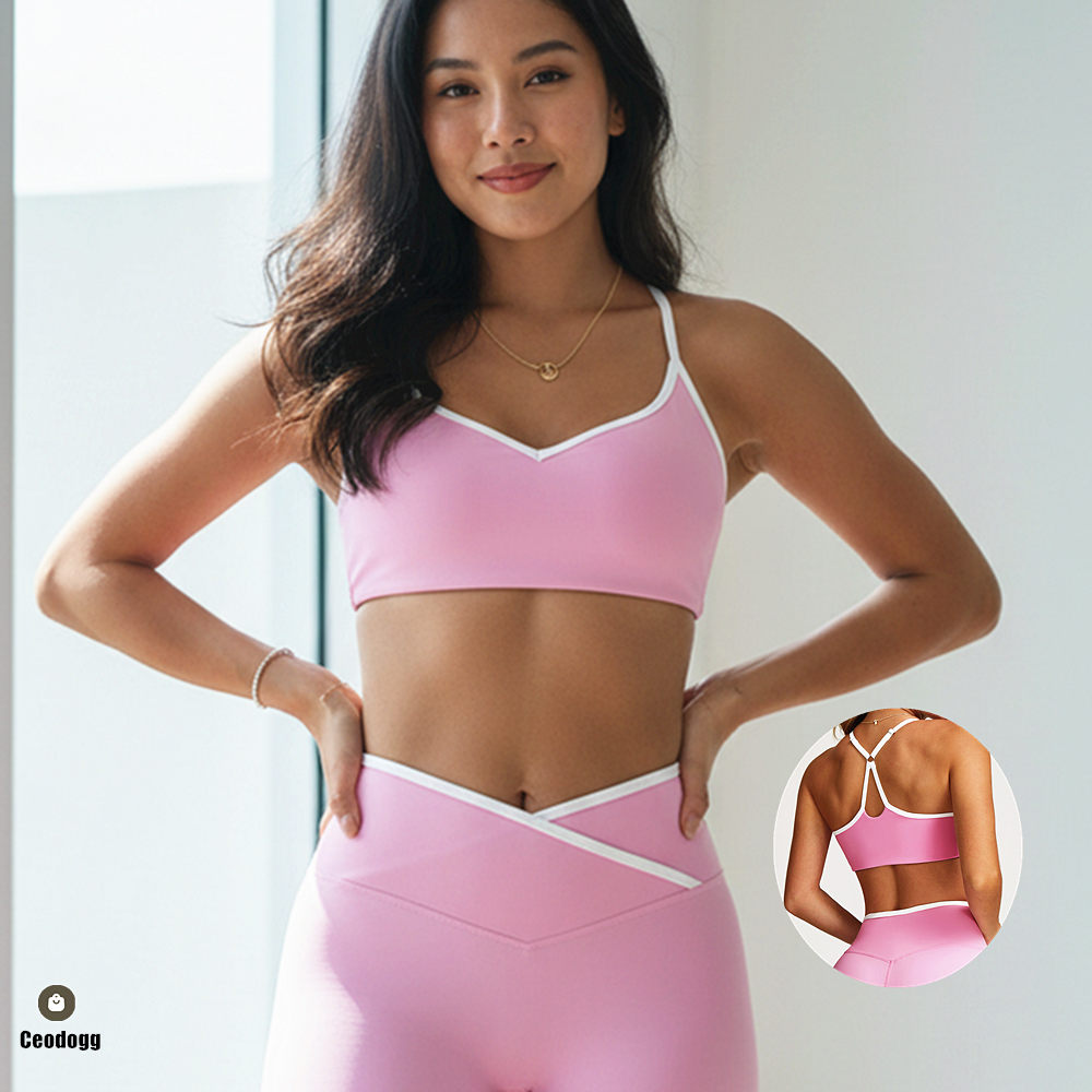 Minimizer Bra Women - ジム下着女性のスポーツブラスポーツブラ汗防止通気性ヨガブラ耐衝撃クロップトップフィットネスプッシュアップワークアウトトップス XP102