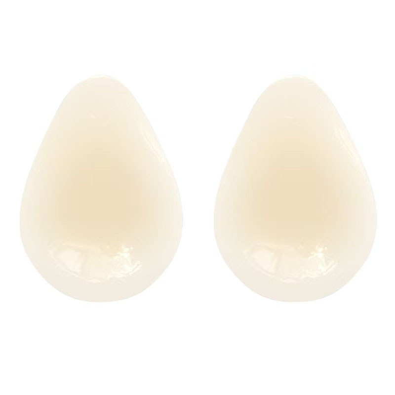 Plunge Bra Push Up - 水滴型見えないブラ シリコンニップルカバー ブラパッド ストラップレス胸花びら チェストリフティング バストパッド
