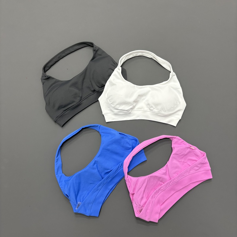 T Shirt Bra Seamless - HISTELLO シームレス ホルターネック スポーツブラ 女性用 オープンバック