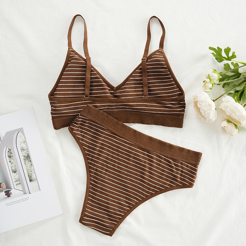 Cotton Bra Everyday - 新デザイン 売れ筋 シームレスブラ＆ショーツ 女性用下着 ビキニ ブラレット