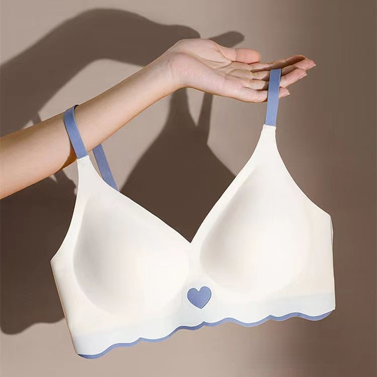 Underwire Bra Padded - 女性のためのシームレスな見えないブラ,セクシーなランジェリー,深いVネック,ワイヤーなし,取り外し可能なパッド,ブラレット,下着