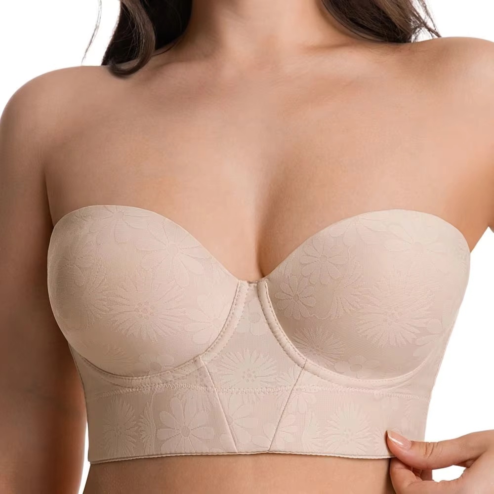 Convertible Bra Multiway - ハーフカップ レディース マルチウェイ ストラップレスブラ 滑り止め下着 女性用コンバーチブルランジェリー