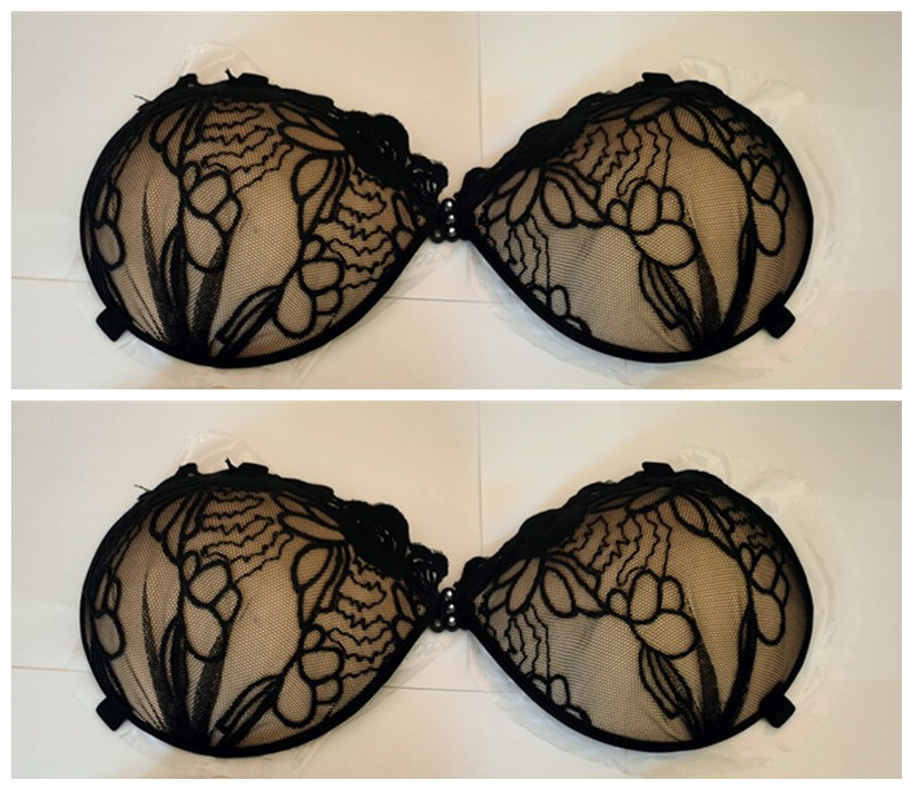 Backless Bra Sticky - 女性用セクシーレース刺繍シリコンバックレスストラップレス粘着ブラ胸花びらスーパープッシュアップ見えないプッシュアップ快適ブラ