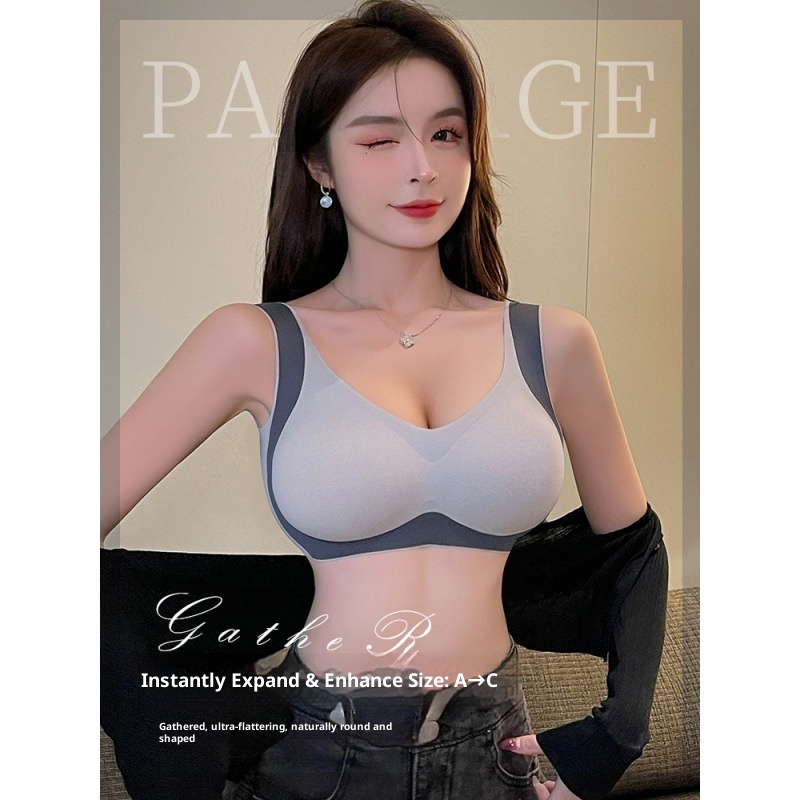 Wirefree Bra Comfort - 傷跡のないコミックチェストブラ、女性用の売れ筋商品、小さな胸を集めて持ち上げ、サポートするブラ、スチールリングなしで快適なブラ。