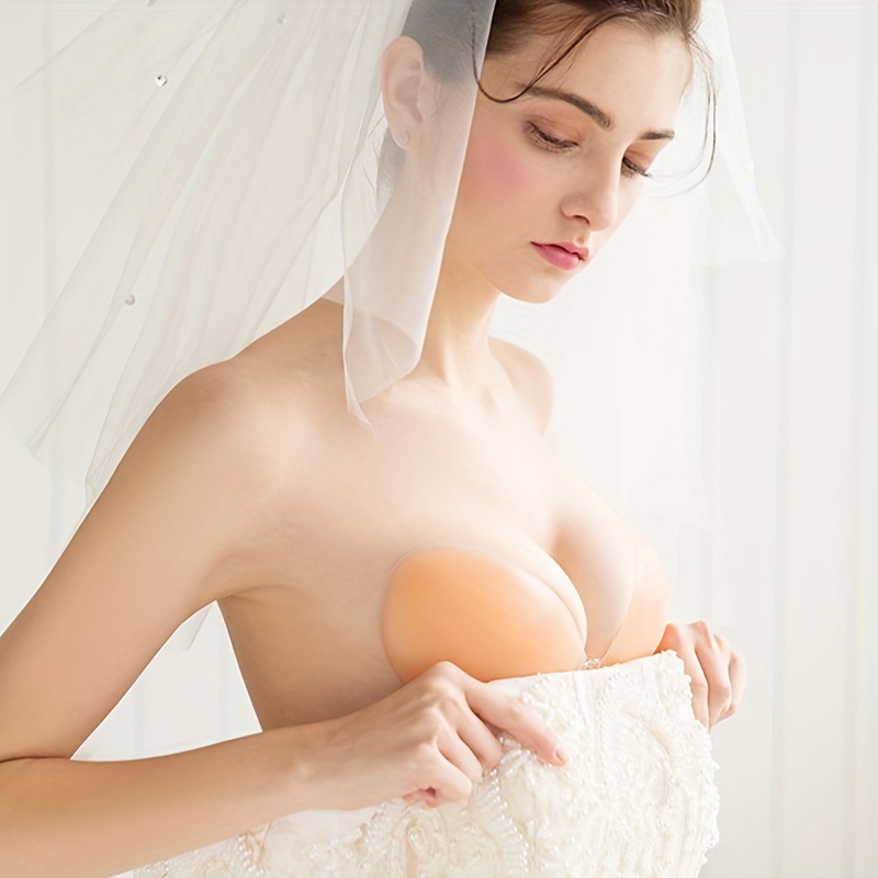 女性用シリコンバストパッチ シリコン製見えないブラ セクシー - Plunge Bra Push Up のレビューと価格