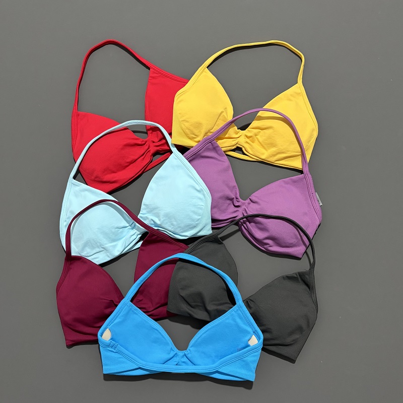 スポーツストラップブラヨガ下着女性ジムトップランニングエクサ - Sports Bra Racerback のレビューと価格