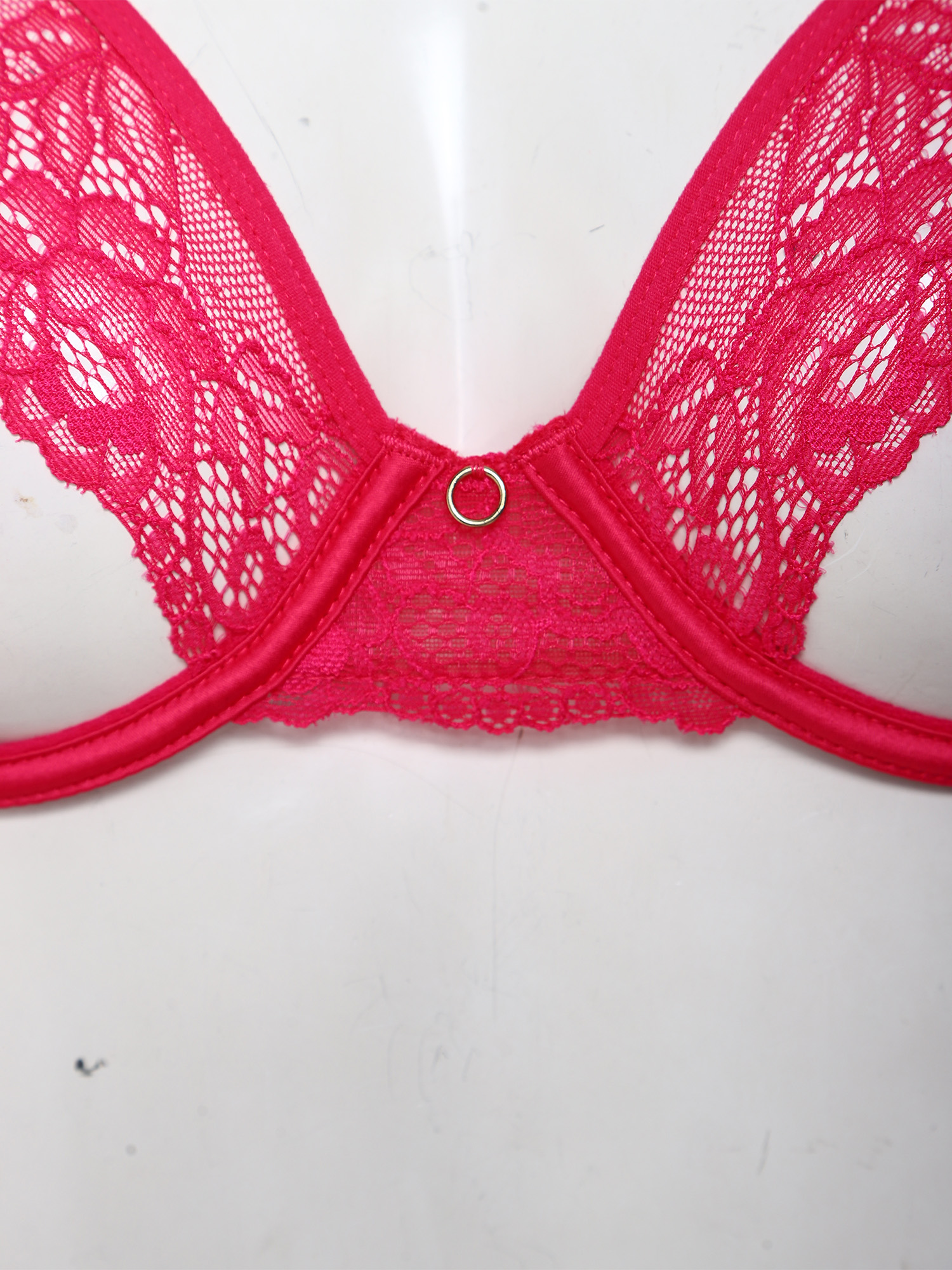 女性用セクシーな透かし彫りブラ、ソフトシースルーレース、プッ - Sheer Mesh Bra のレビューと価格