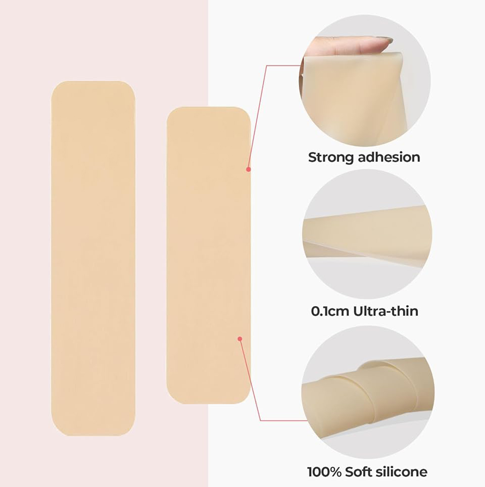 2個入りシリコン製バストテープ、乳首カバー、粘着ブラ、ストラ - Backless Bra Sticky のレビューと価格
