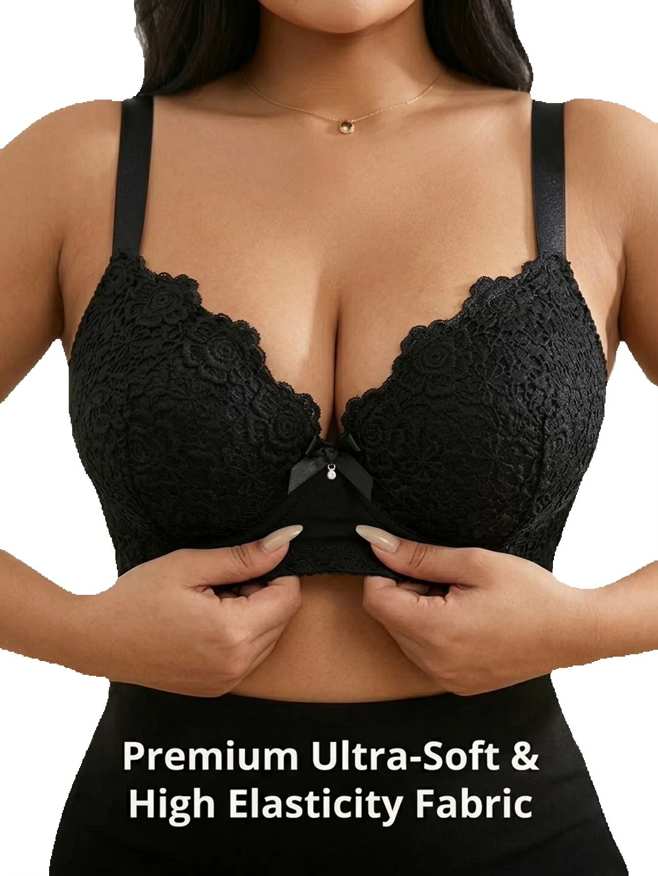 女性用プラスサイズ花柄プッシュアップブラ、アンダーワイヤー入 - Minimizer Bra Women のレビューと価格