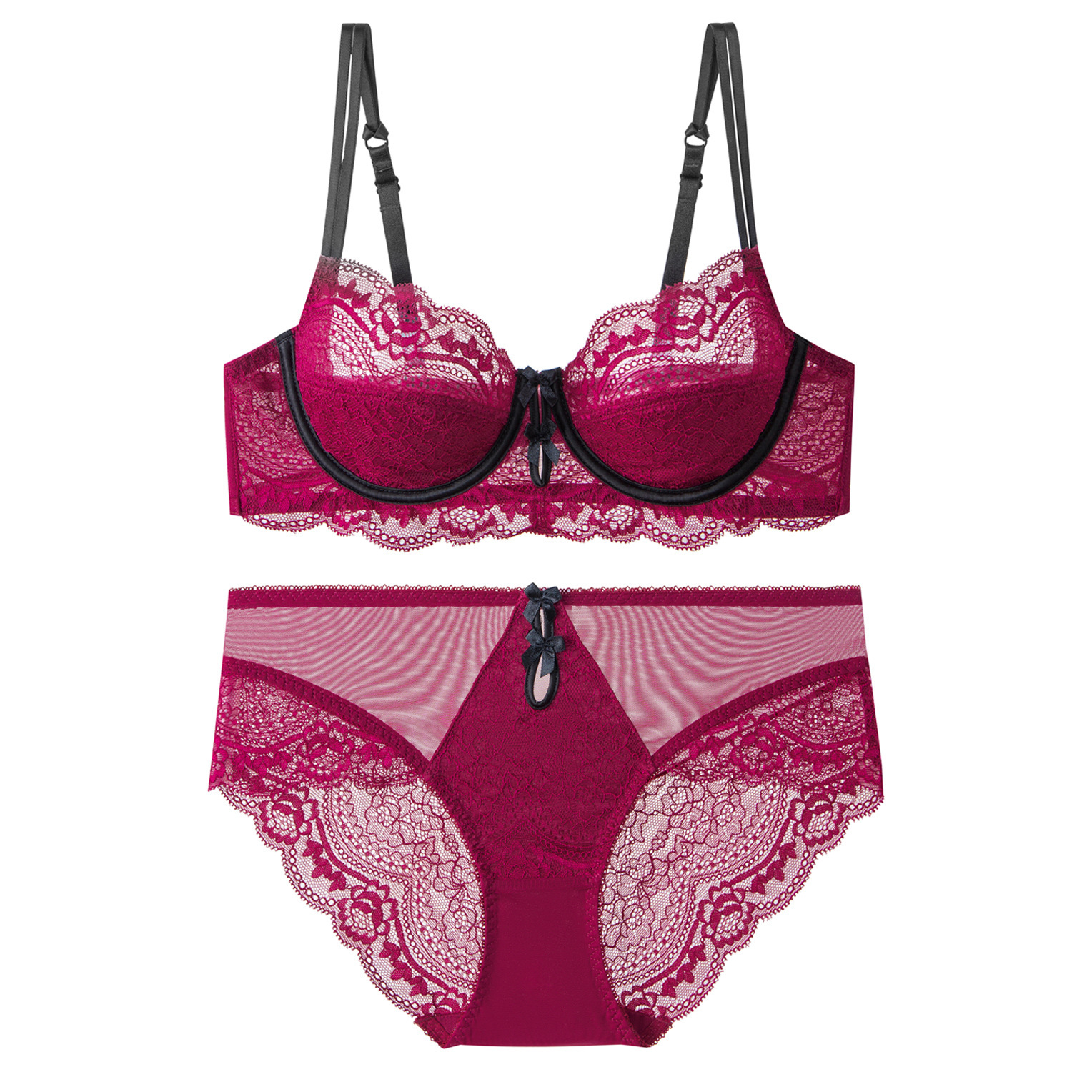 女性用の超薄型レースブラセット,親密なランジェリー,大きいサ - Cotton Bra Everyday のレビューと価格