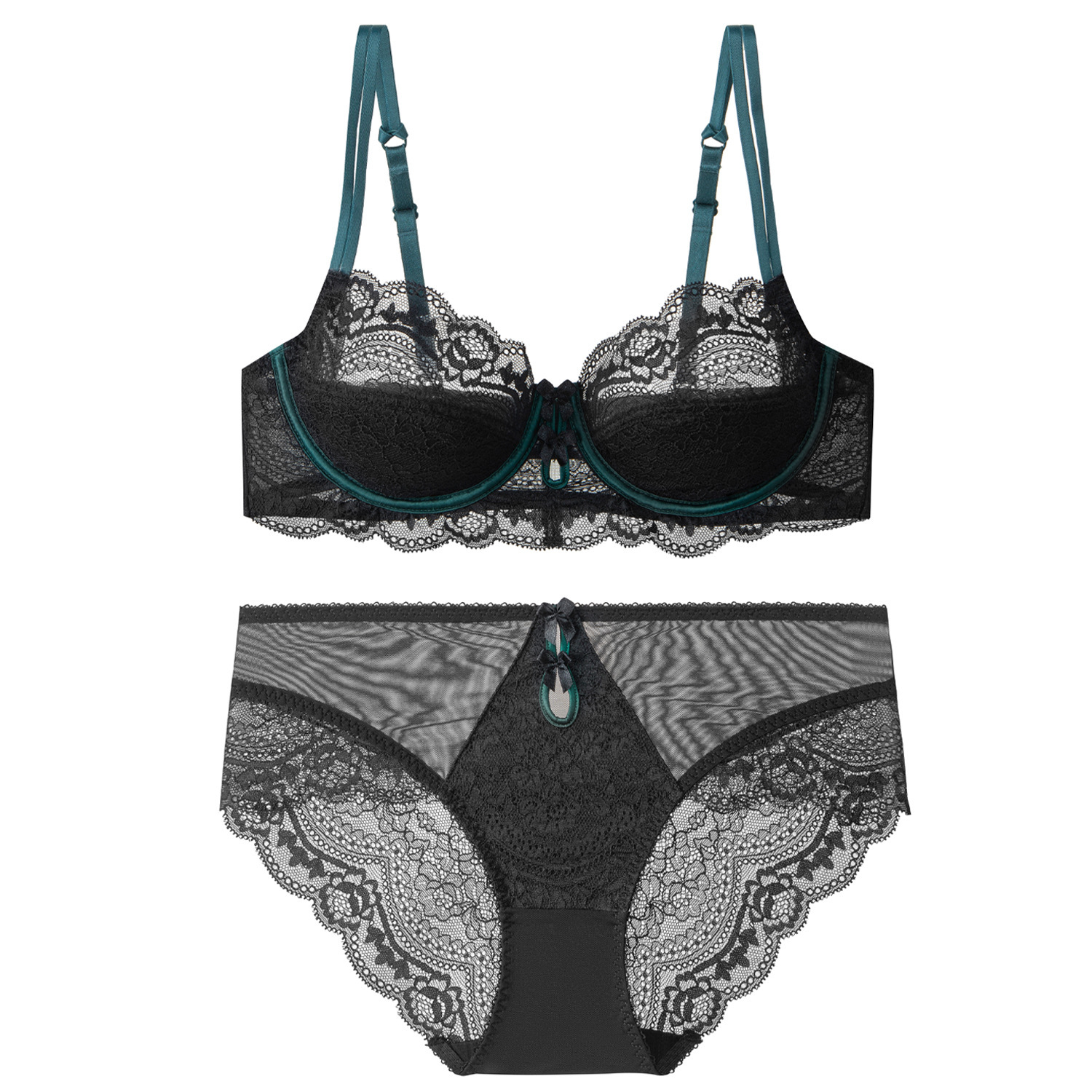 女性用の超薄型レースブラセット,親密なランジェリー,大きいサ - Cotton Bra Everyday のレビューと価格