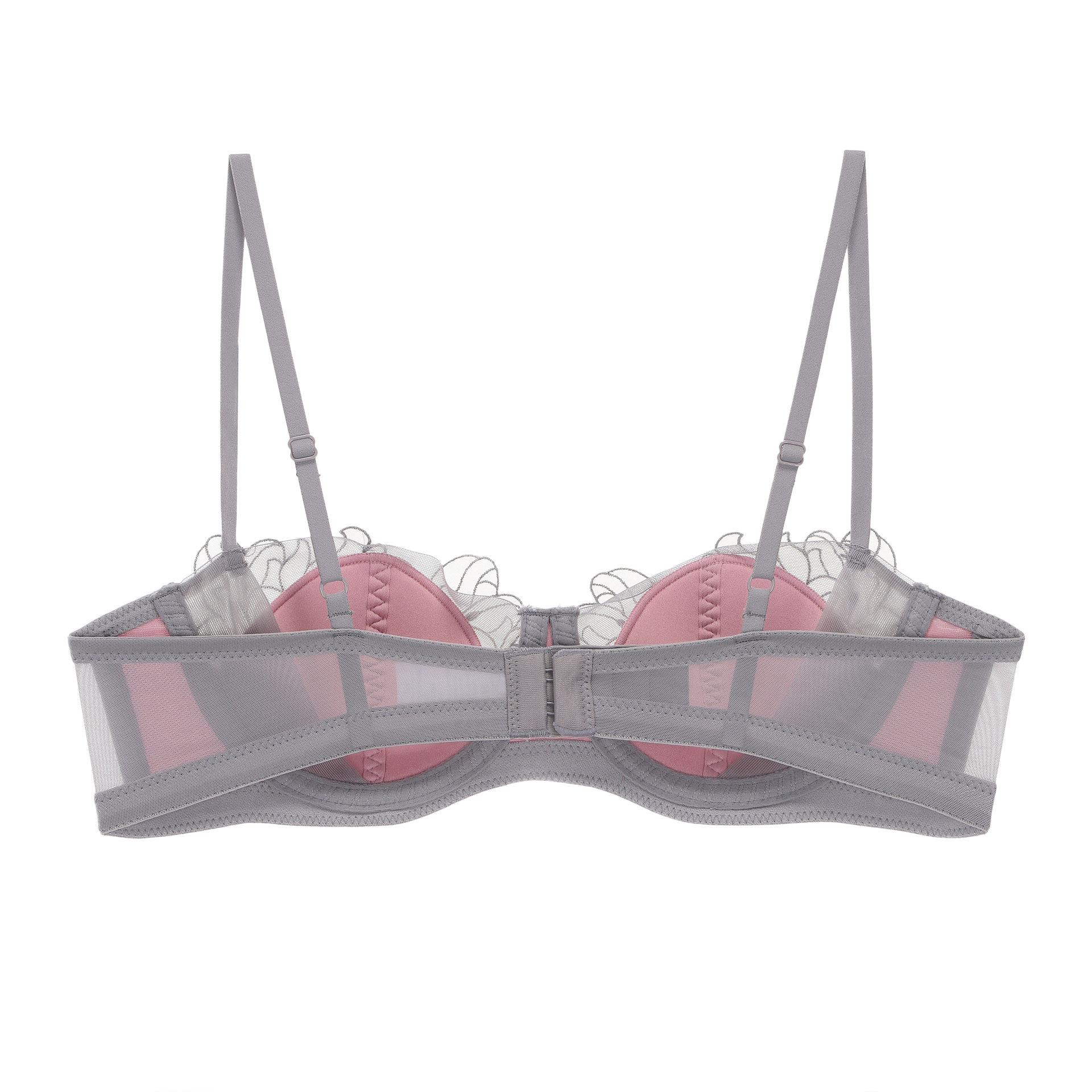 ピュルコーラル 2026 新作 花柄レース刺繍ランジェリーセ - Demi Bra Balconette のレビューと価格