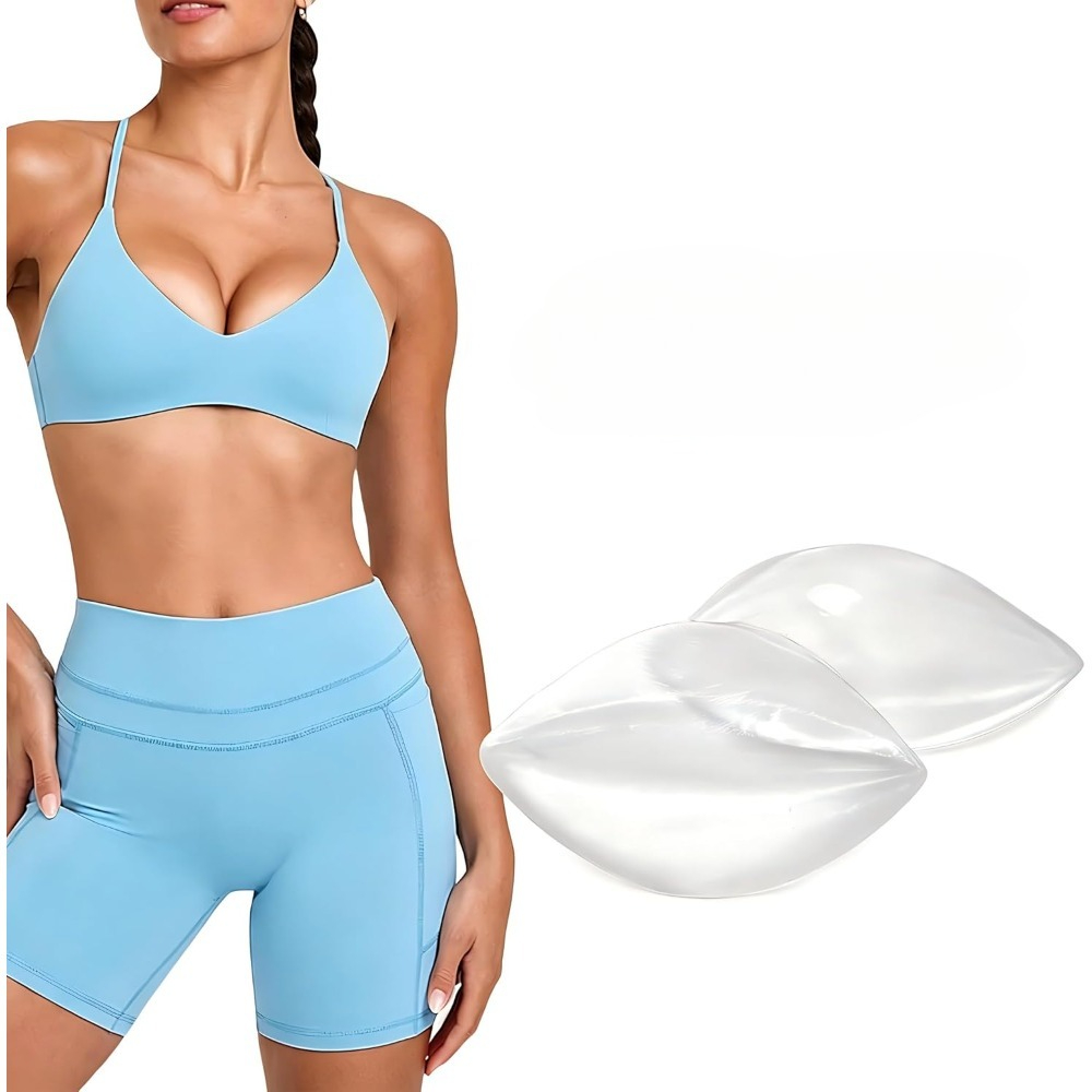 粘着式シリコンブラパッド - 取り外し可能なプッシュアップパ - Push Up Bra Silicone のレビューと価格