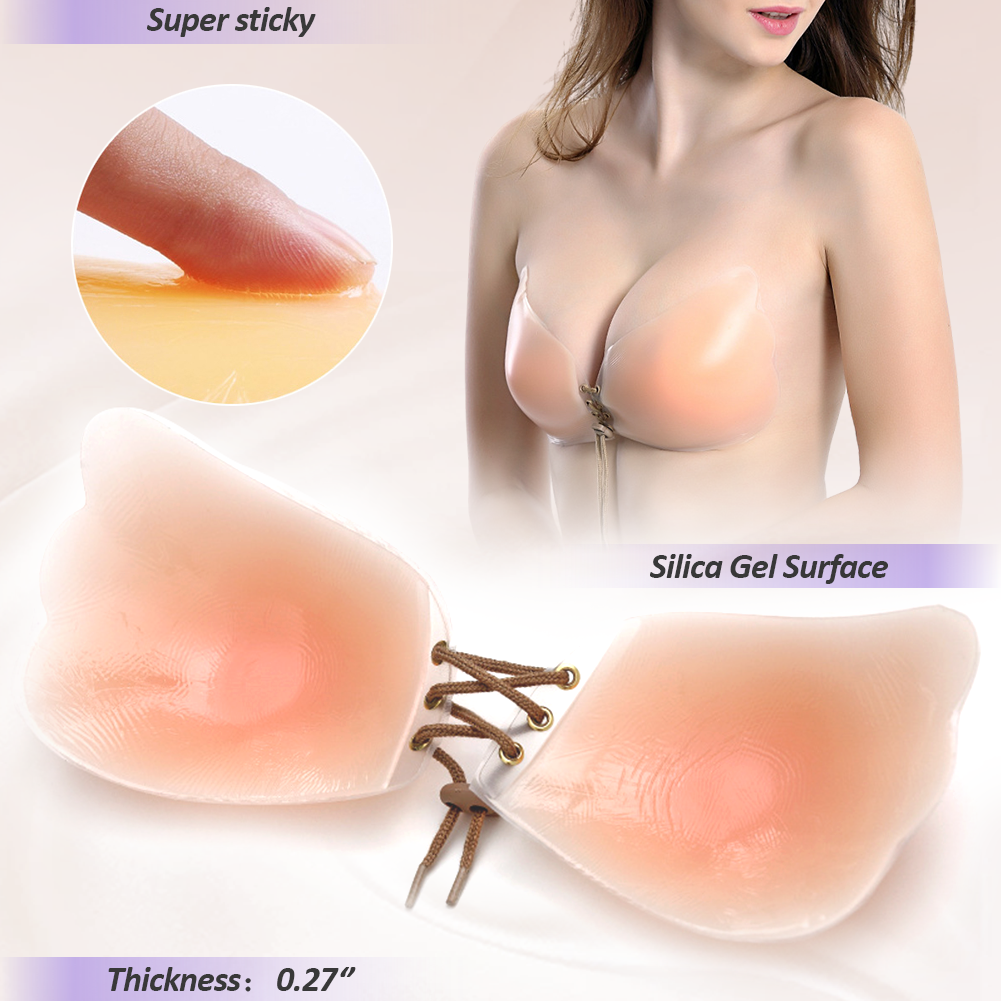 Weichens バストリフト粘着ブラジャー目に見えないスト - Strapless Bra Adhesive のレビューと価格