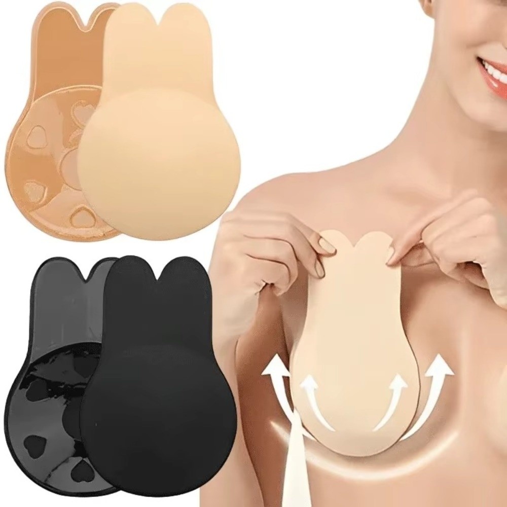 新しい粘着式女性用プッシュアップブラ、見えない再利用可能なバ - Strapless Bra Adhesive のレビューと価格