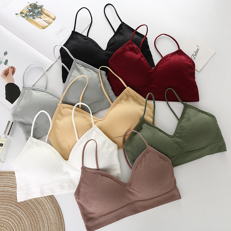 女性用のシームレスなワイヤーブラ,スポーツ,ランニング,エン - Cotton Bra Everyday のレビューと価格