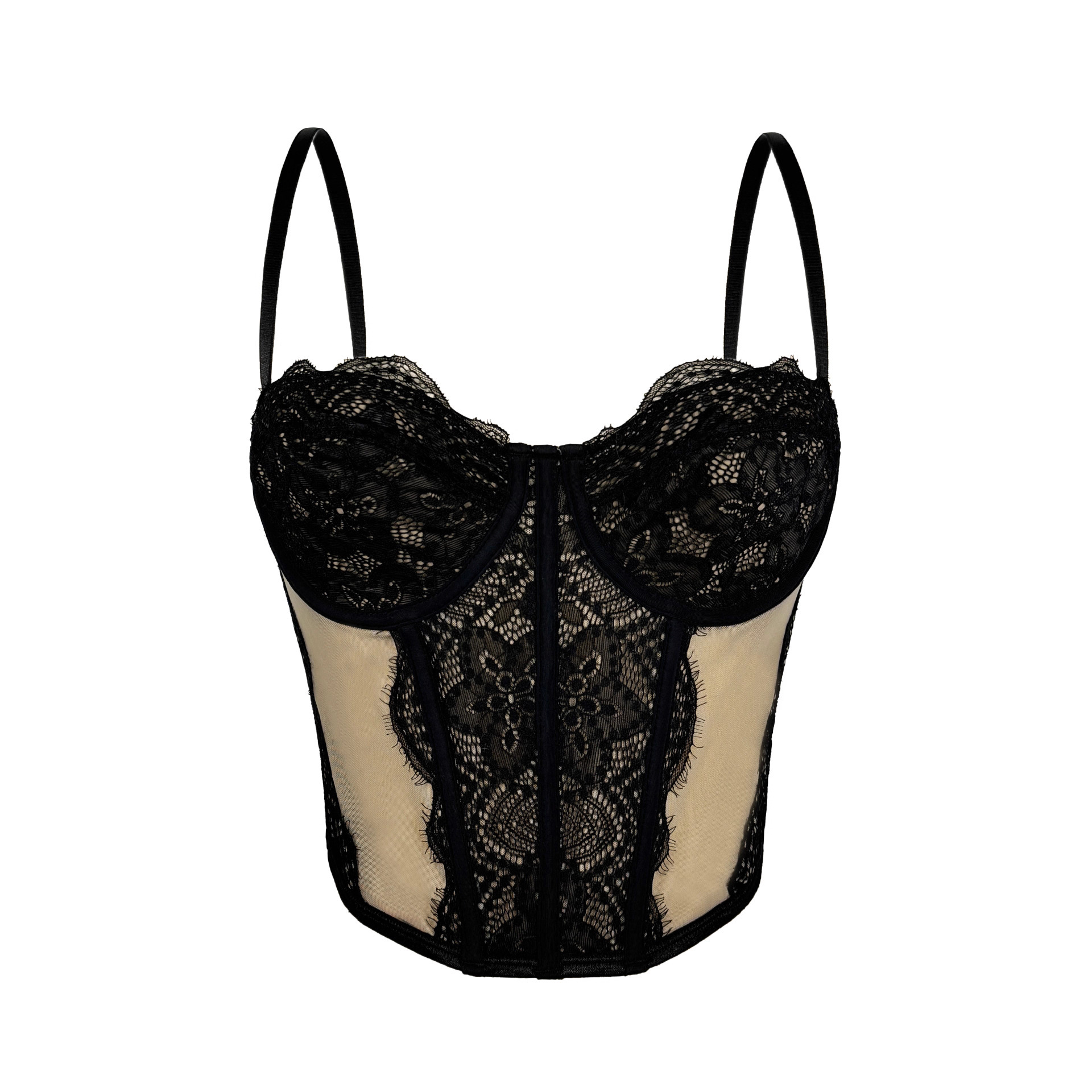 セクシーなレースブラレット、パッドなしビスチェブラ、女性用シ - Sheer Bra Lace のレビューと価格