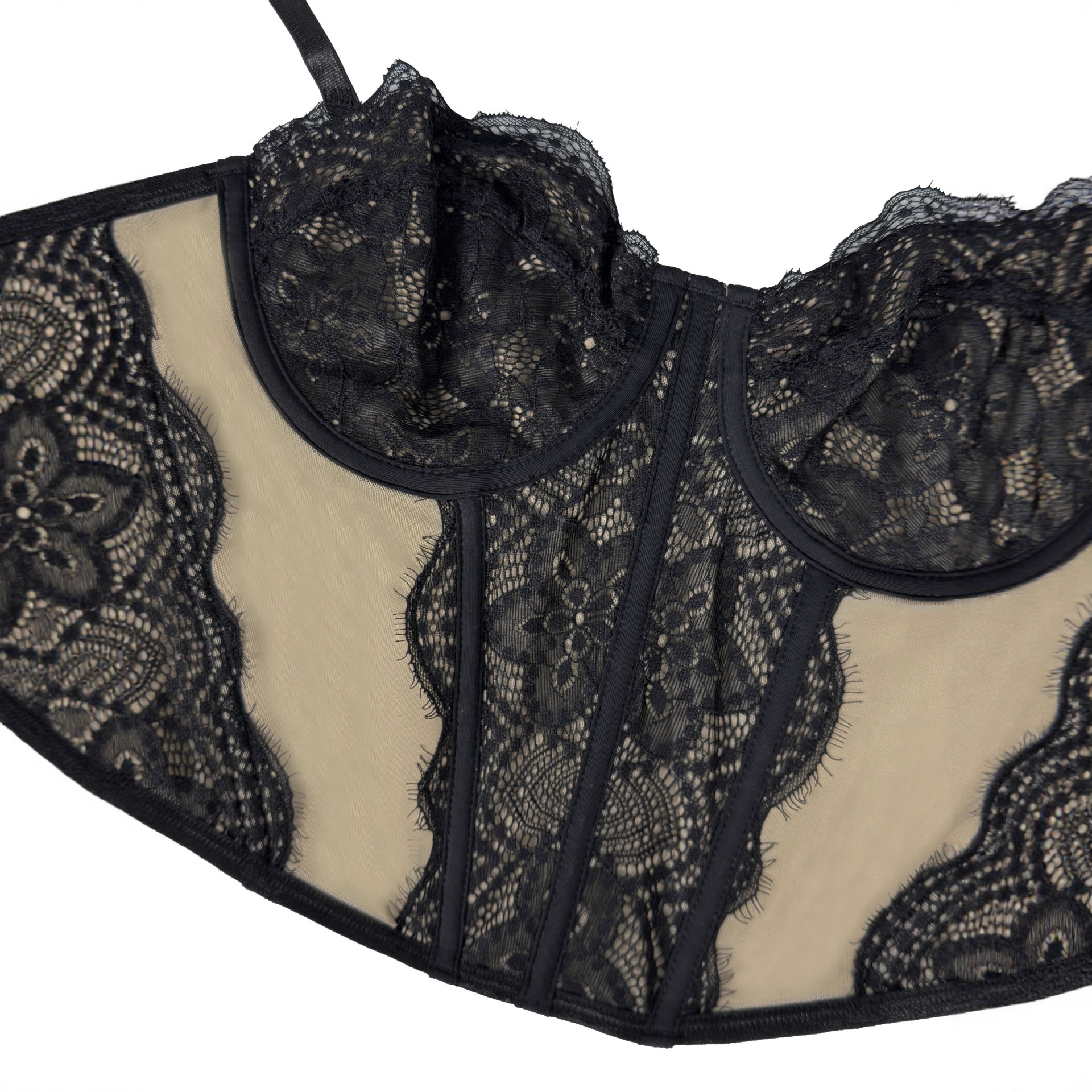 セクシーなレースブラレット、パッドなしビスチェブラ、女性用シ - Sheer Bra Lace のレビューと価格