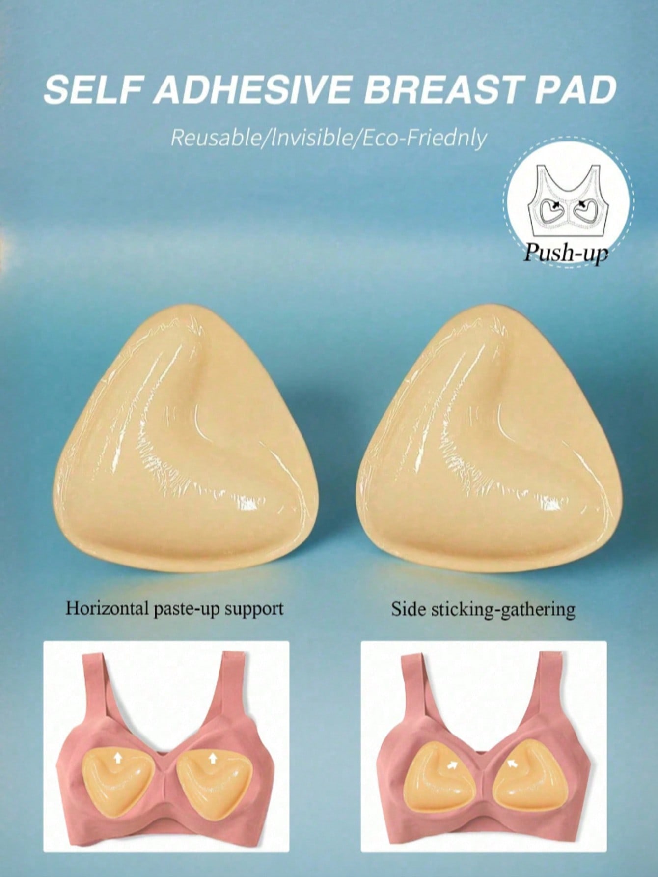 再利用可能な両面粘着式目に見えないブラリフトテープ2個、強力 - Strapless Bra Adhesive のレビューと価格