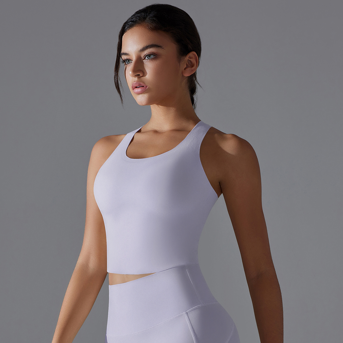 シームレスヨガベスト レディース 無地 ギャザー ホローアウ - T Shirt Bra Seamless のレビューと価格