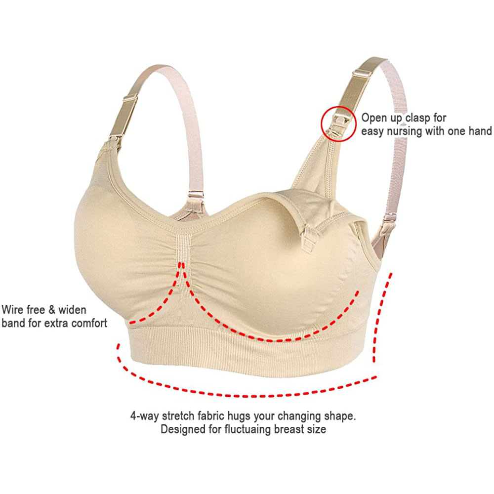 レディースマタニティ授乳ブラジャー母親のシームレスなクリップ - Nursing Bra Clip のレビューと価格