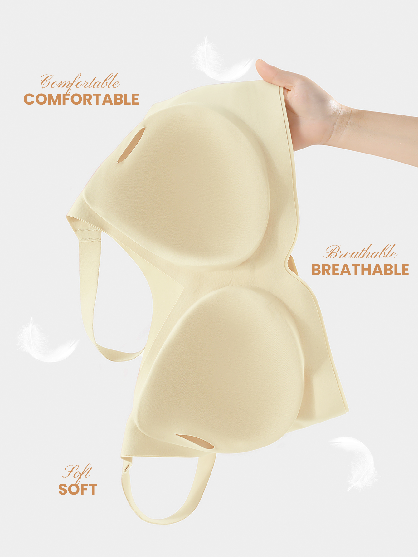 プラスサイズの女性用ソリッドカラーデイリーコンフォートヨガス - Wirefree Bra Comfort のレビューと価格