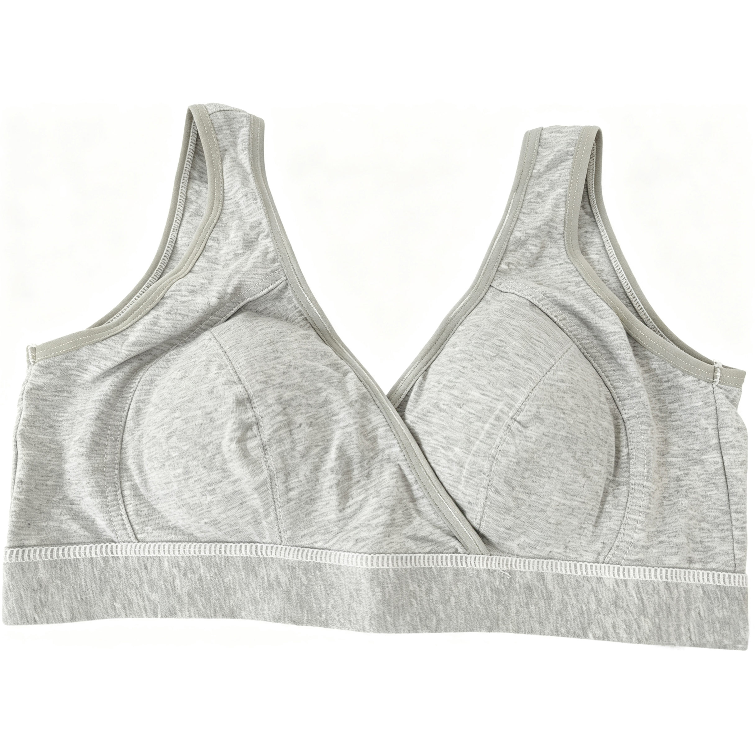 快適なマタニティ授乳ブラ ワイヤレス通気性コットン クロスオ - Nursing Bra Clip のレビューと価格