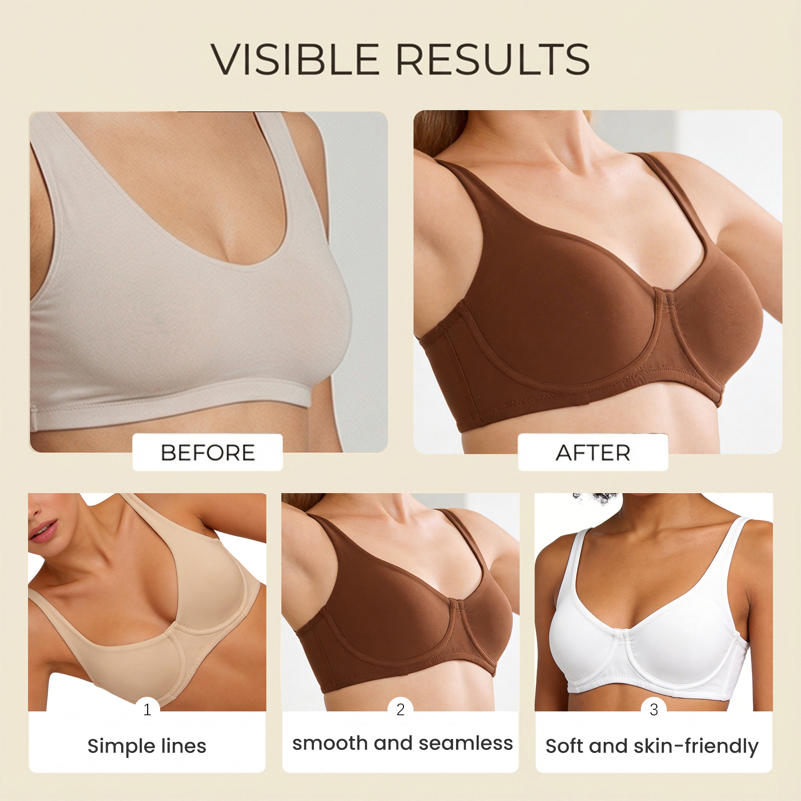 レディースノンワイヤーバルコネットスポーツブラ、サポート力の - Demi Bra Balconette のレビューと価格
