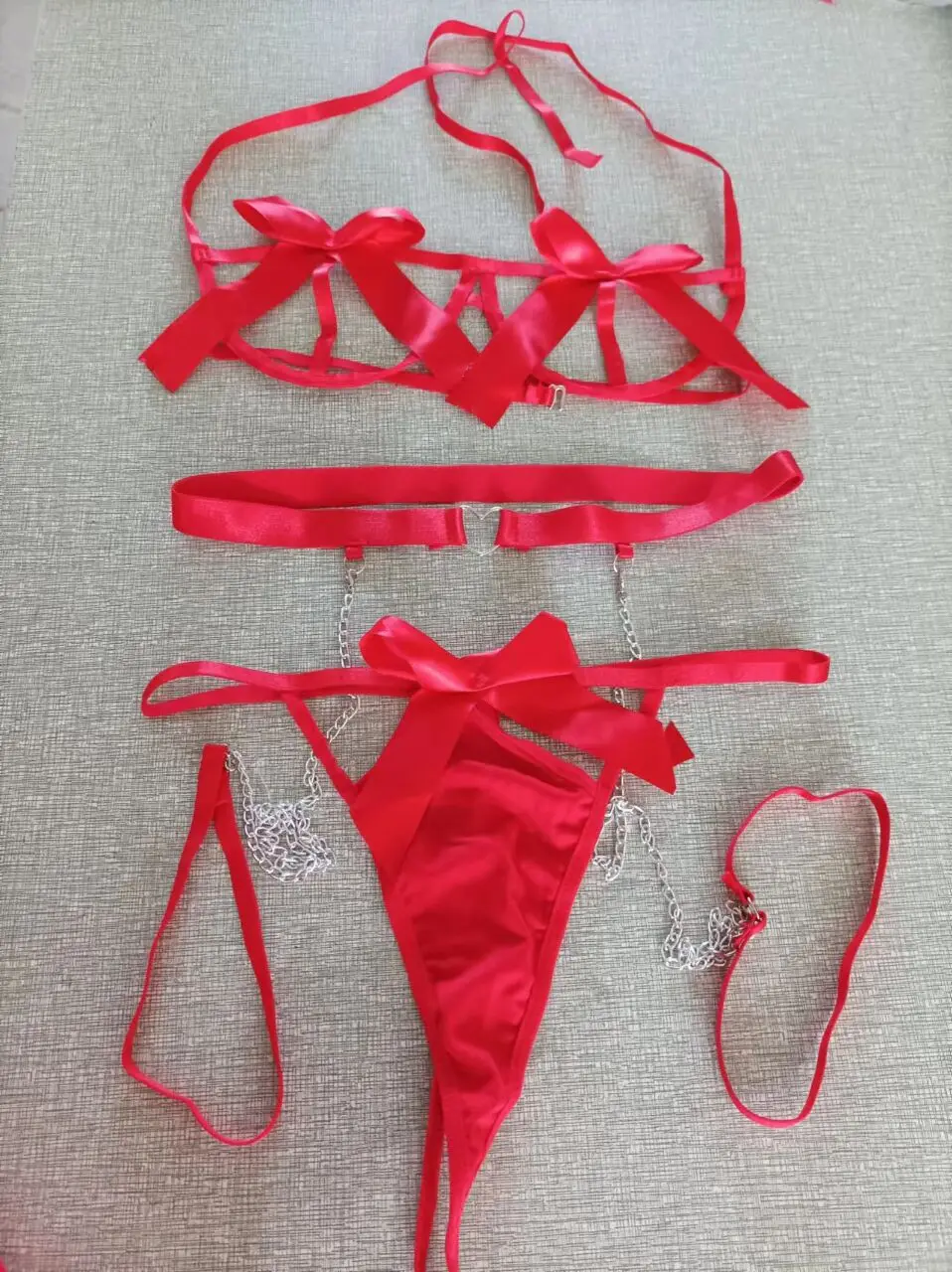 セクシーなランジェリー女性レース透明下着ブリーフセット繊細な - Lace Bralette Set のレビューと価格