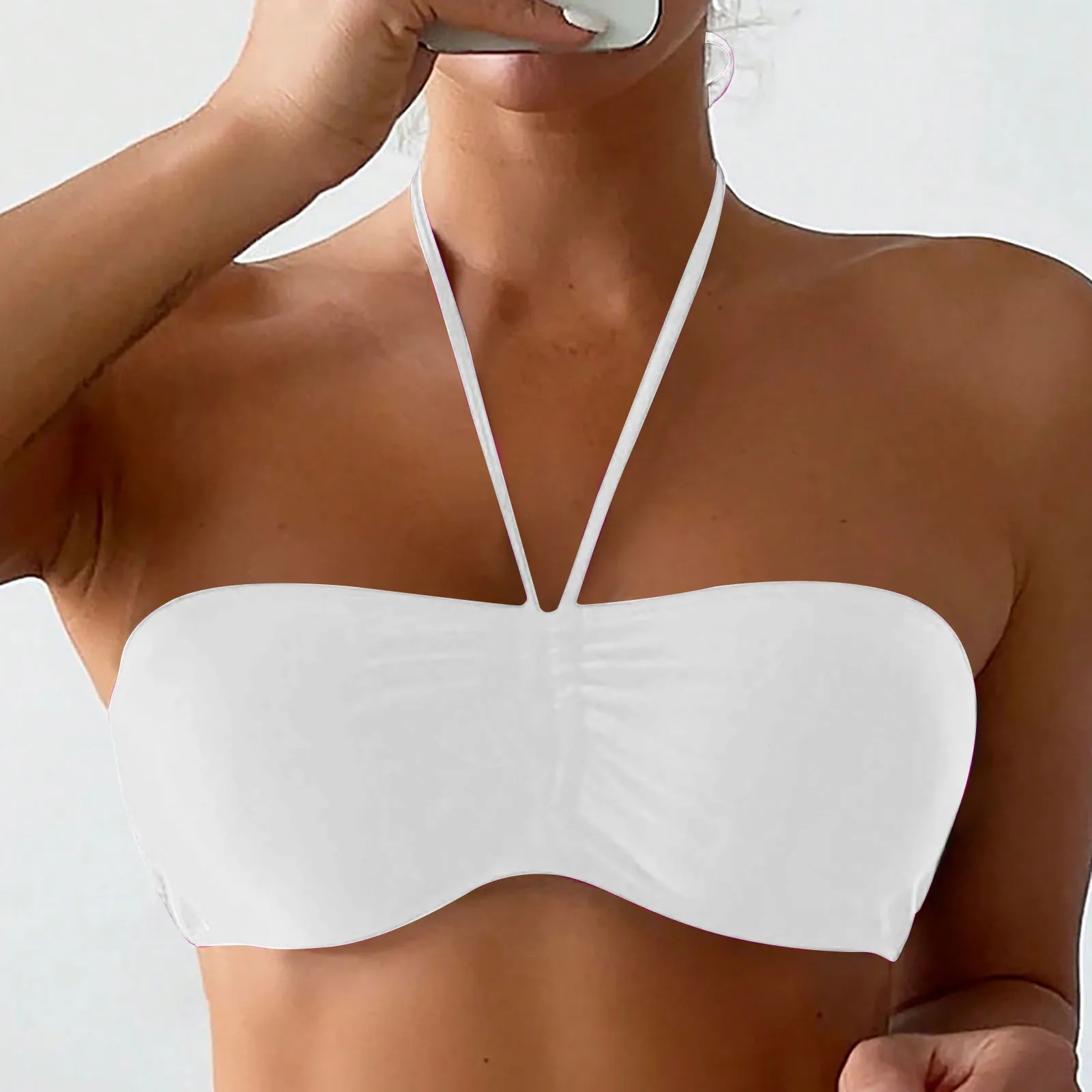 女性用アンダーワイヤービキニトップ、プッシュアップ水着トップ - Underwire Bra Padded のレビューと価格