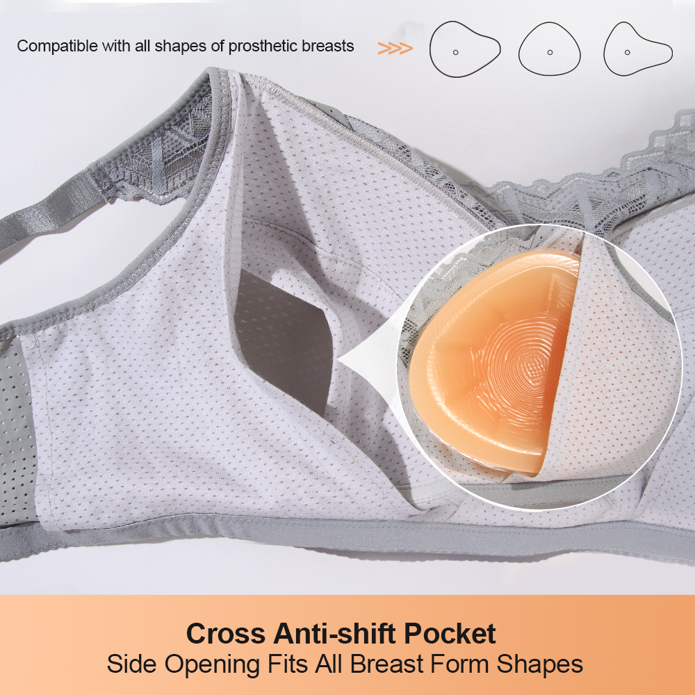 LERVANLA ブラジャー付き人工乳房フォーム乳房切除術後 - Mastectomy Bra Pocket のレビューと価格