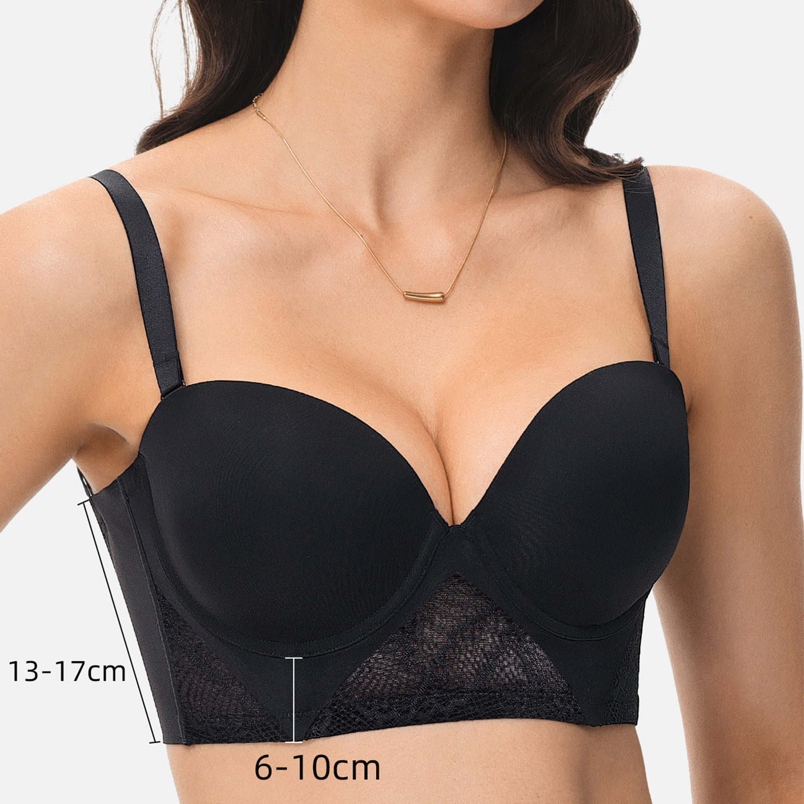 新しい女性用ブラジャー、デイリーセクシー薄型パッド入りレース - Convertible Bra Multiway のレビューと価格
