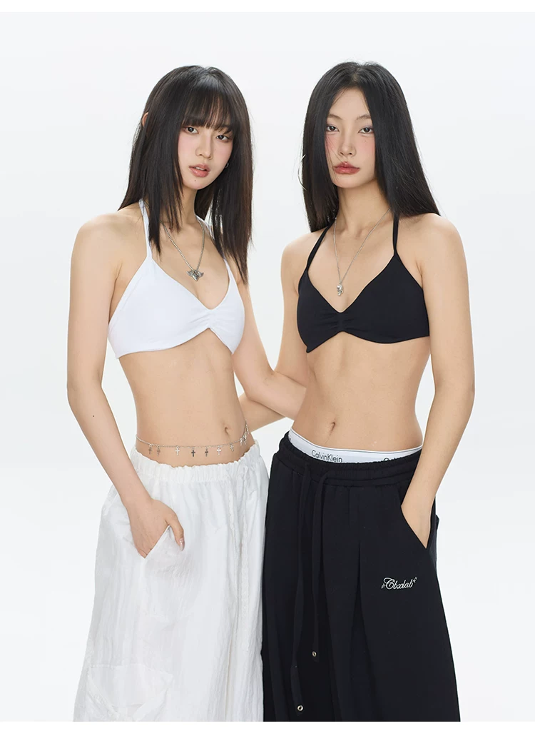セクシーなビキニスタイルのシームレススポーツブラ、ホルターネ - T Shirt Bra Seamless のレビューと価格