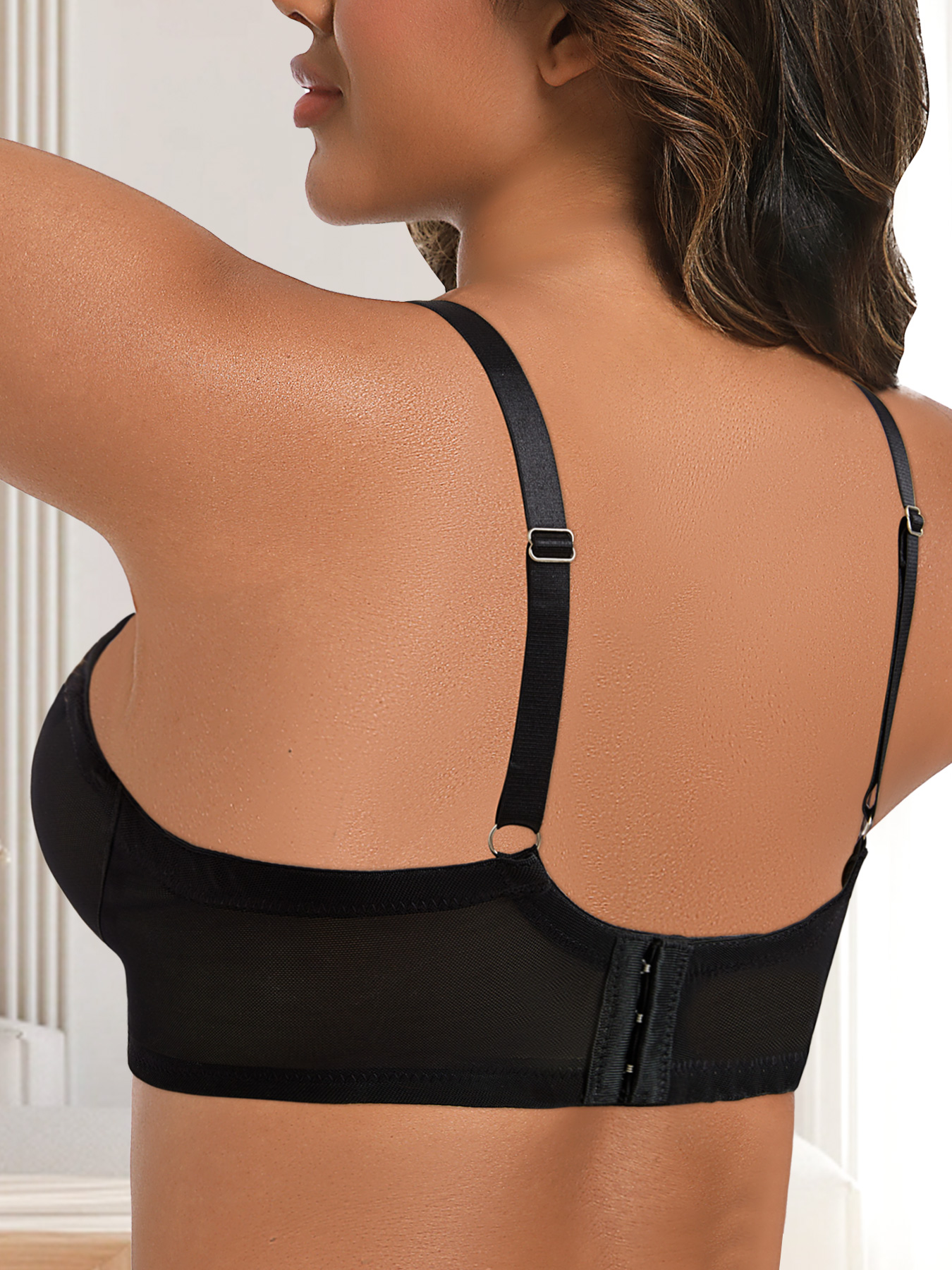プラスサイズセクシーレオパードプリント＆ブラックコントラスト - Sheer Bra Lace のレビューと価格