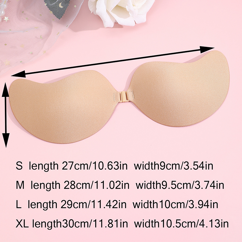 見えないストラップレス粘着ブラ、ストラップレスプッシュアップ - Push Up Bra Silicone のレビューと価格