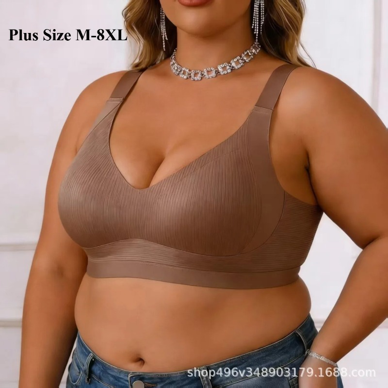 M-8XL プラスサイズ レディース フルカバー ミニマイザ - Minimizer Bra Women のレビューと価格