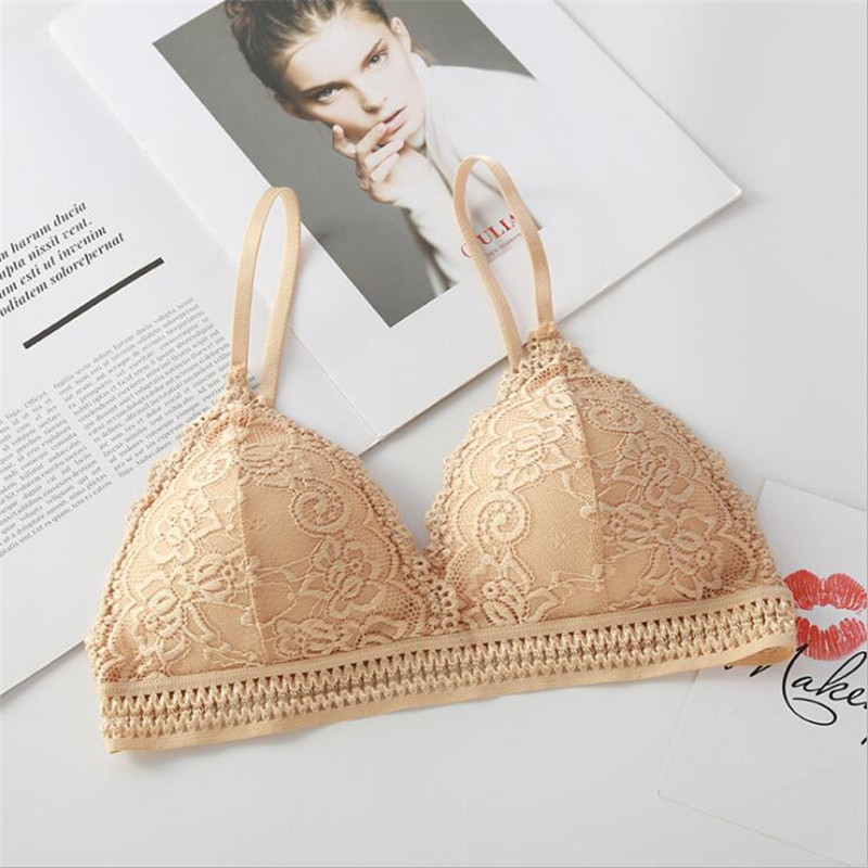 2026年女性用ブラジャー新作フレンチトライアングルカップノ - Sheer Bra Lace のレビューと価格