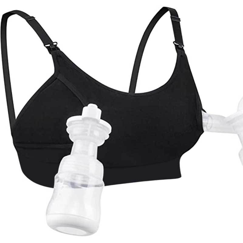新しい女性看護ブラジャーマタニティハンズフリーポンプブラジャ - Nursing Bra Clip のレビューと価格