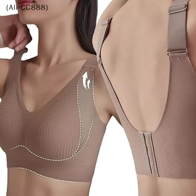 たるみ防止ナイロンフルカップデザインシームレスサイドサポート - Underwire Bra Padded のレビューと価格