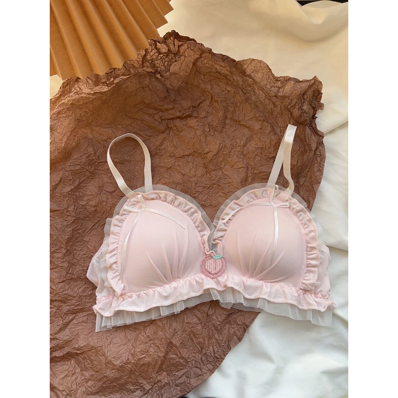 スイートトライアングルブラレットセットノンワイヤー薄型レース - Sleep Bra Bralette のレビューと価格